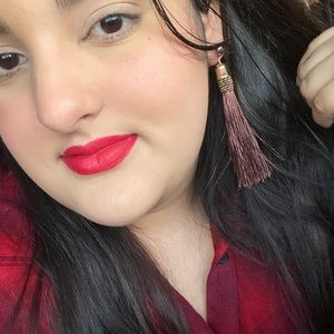 Brown tassel earrings